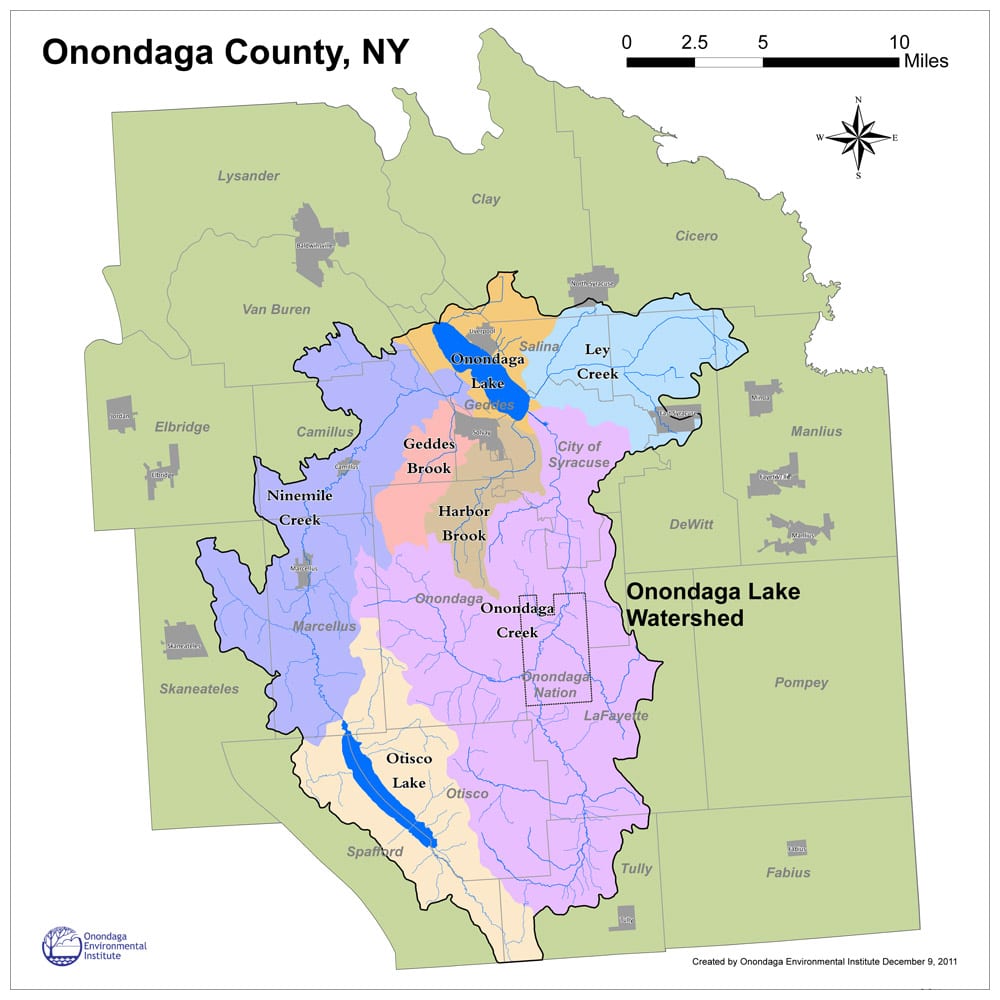 Onondaga Lake Watershed Map 